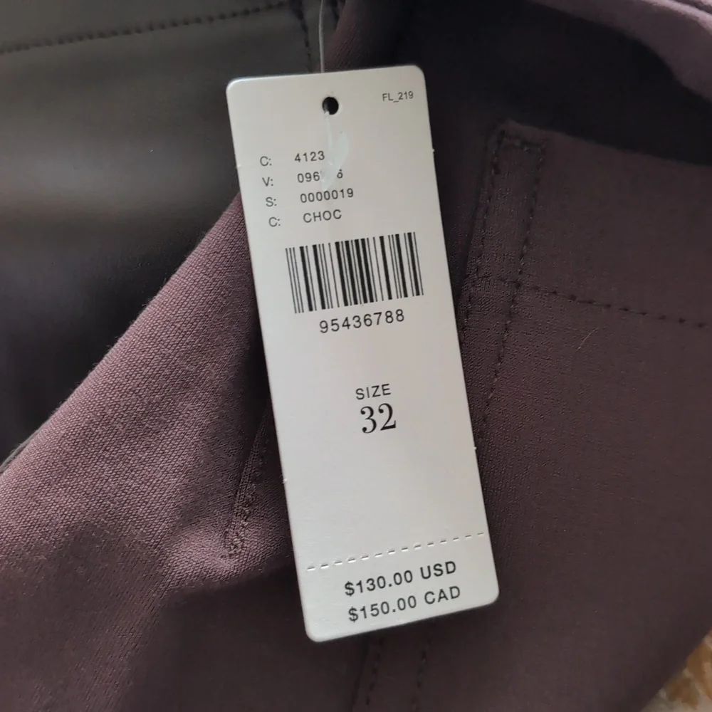 Maeve The Colette Cropped Wide Leg Faux Leather Pocket Pants NWT Size 32 - Picture 7 of 7